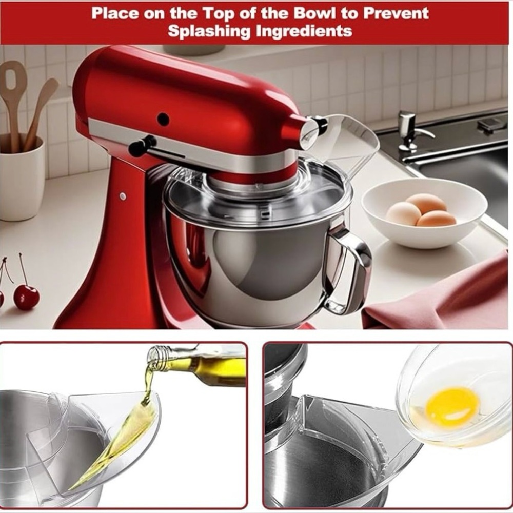 Pouring Shield and Measuring Cup Accessory For Mixer 
Kitchen‎ Aid Compatible